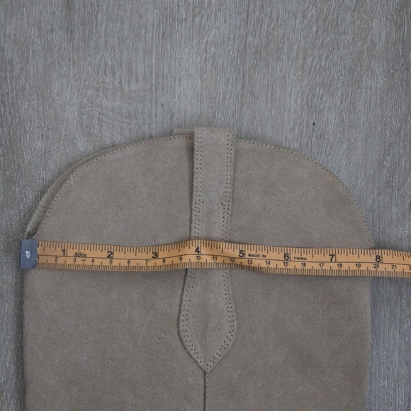 Zara Western Tall Suede Leather Knee-High Women's Cowboy Boots Tan 40 EU/ 9 US - Picture 15 of 15